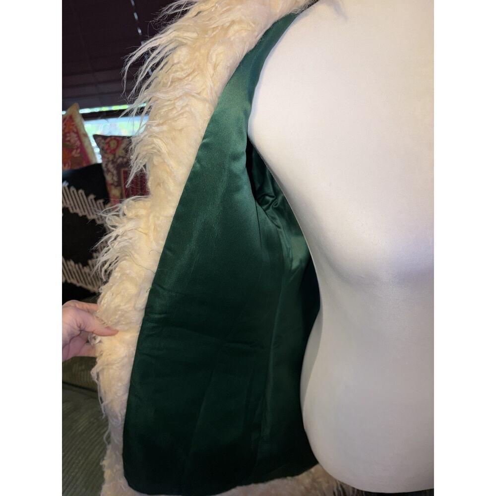 NWT Hippie Shake Heroes Breaking Hearts Green Embroidered Penny Lane Coat - Picture 10 of 16